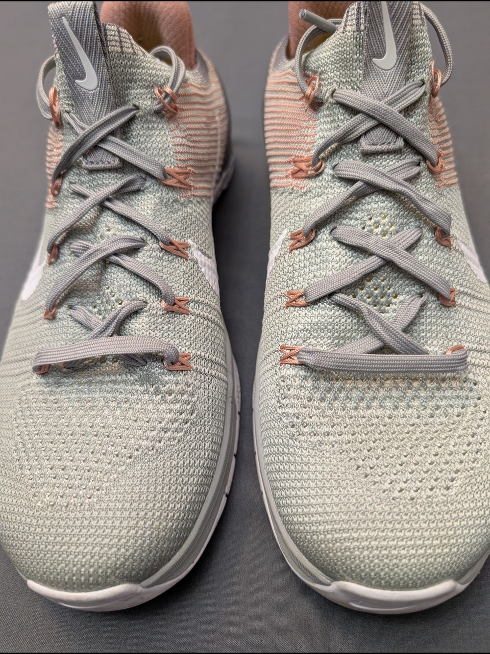 Nike Metcon DSX Flyknit Training Shoes Womens 9 Gray Pink CrossFit Gym - Picture 7 of 9